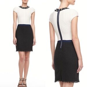 Rebecca Taylor Black and White Pencil Dress